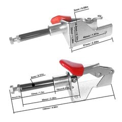 Push Pull vipupuristin 136 kg 300 lbs pitokapasiteetti Pikairrotettava käsin hitsauskiinnikkeen vipupuristin hinta ja tiedot | Käsityökalut | hobbyhall.fi