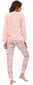 Naisten pyjama CORNETTE PAINT 671/375, puuvilla, vaaleanpunainen, kissanpunainen, kitten hinta ja tiedot | Yöasut ja pyjamat | hobbyhall.fi