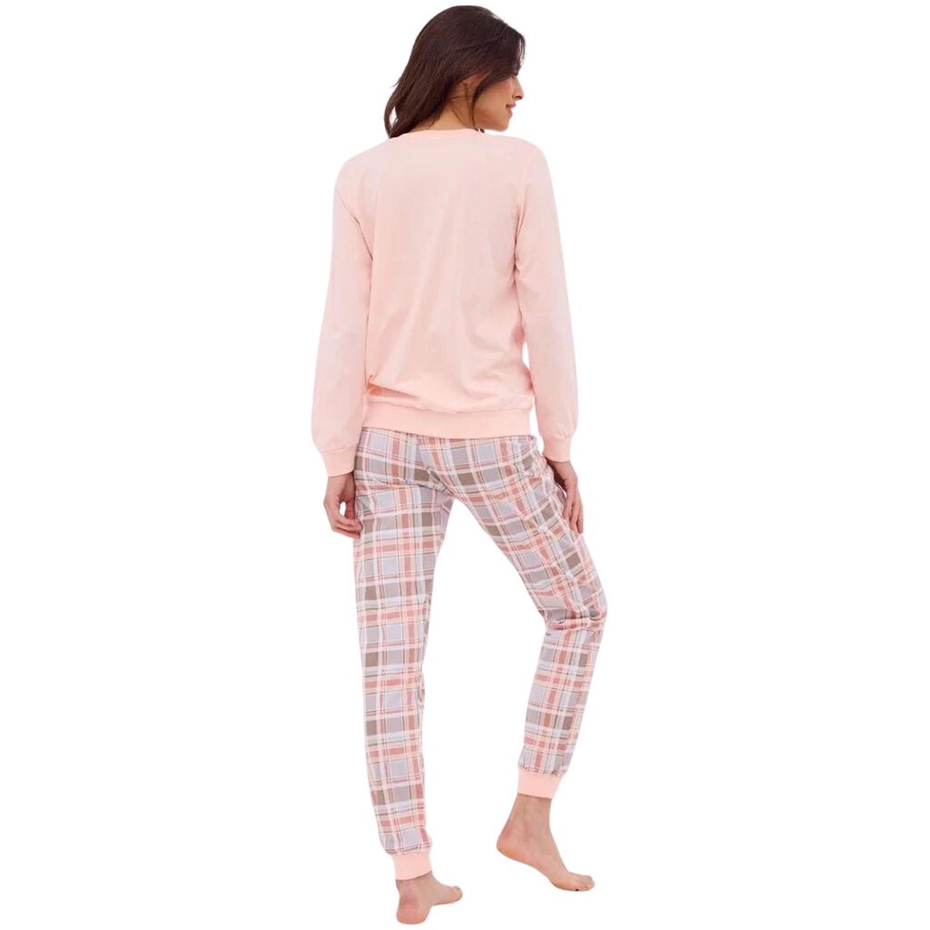 Naisten pyjama CORNETTE PAINT 671/375, puuvilla, vaaleanpunainen, kissanpunainen, kitten hinta ja tiedot | Yöasut ja pyjamat | hobbyhall.fi