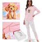 Naisten pyjama CORNETTE STAR 671/376, puuvilla, vaaleanpunainen, koira, hinta ja tiedot | Yöasut ja pyjamat | hobbyhall.fi