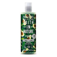 Avokadoöljyä sisältävä, hiuksia uudistava hoitoaine Faith in Nature, 400 ml hinta ja tiedot | Hoitoaineet | hobbyhall.fi