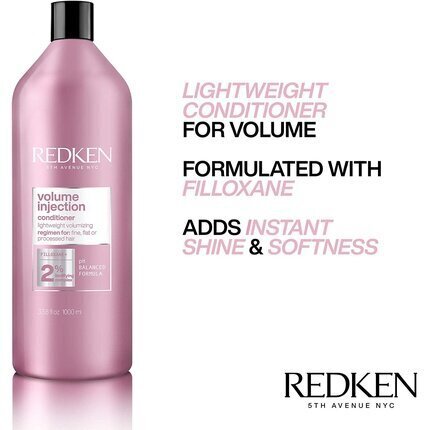 Redken Volume Injection hoitoaine 1000 ml hinta ja tiedot | Hoitoaineet | hobbyhall.fi