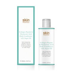 Skin Research Collagen Peptide & Hyaluronic Acid Daily -hoitoaine sis. arganöljyä, 250 ml hinta ja tiedot | Hoitoaineet | hobbyhall.fi