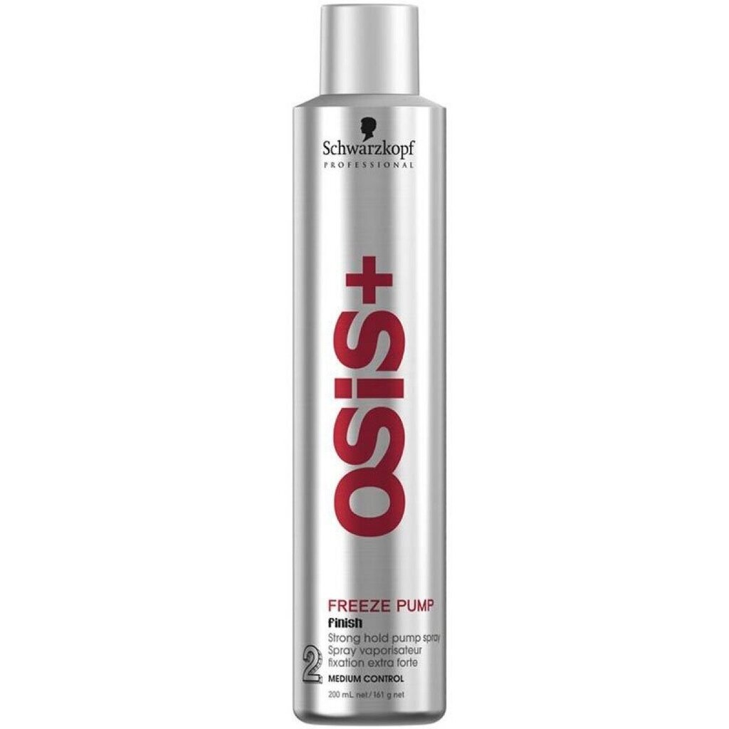 Vahvakiinteinen ei-aerosolisuihke hiuksille Schwarzkopf OSIS+ Freeze Pump Finish 200ml hinta ja tiedot | Kampaamotuotteet | hobbyhall.fi