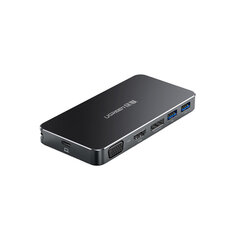 Sovitin UGREEN CM120 40872 8in1 Type-C Sisään 2USB3.0 HDMI VGA 2PD DP för HUAWEI Mate40/P50 Samsung S20 hinta ja tiedot | Adapterit | hobbyhall.fi