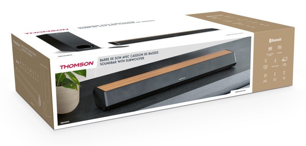 Thomson SB552BTS Soundbar subwooferilla, 2.1 stereo Bluetoothilla varustettuna hinta ja tiedot | Kaiuttimet ja soundbarit | hobbyhall.fi