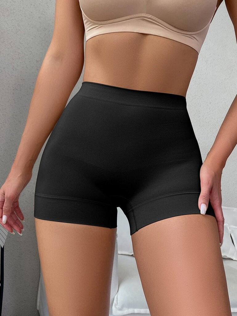 Kiinteät joustinneuleet Shapewear shortsit·musta·S hinta ja tiedot | Muotoilevat alusvaatteet | hobbyhall.fi