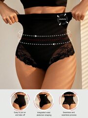 Contrast Lace High Waisted Shapewear pikkuhousut·musta·S hinta ja tiedot | Muotoilevat alusvaatteet | hobbyhall.fi