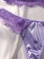 Contrast Lace Underwire Alusvaatteet Set · Purppura · M hinta ja tiedot | Naisten alushousut | hobbyhall.fi