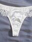 Contrast Lace Underwire Alusvaatteet Set·White·S hinta ja tiedot | Naisten alushousut | hobbyhall.fi