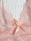 Floral Lace Scallop Trim Alusvaatteet Set · Coral Pink·M hinta ja tiedot | Naisten alushousut | hobbyhall.fi