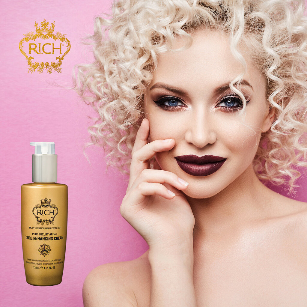 RICH Pure Luxury Argan Curl Enhancing Cream 120 ml hinta ja tiedot | Kampaamotuotteet | hobbyhall.fi