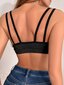 Kontrastisidonta ribbineule Cami Bralette·Black·L hinta ja tiedot | Rintaliivit | hobbyhall.fi