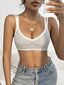 Kontrastisidonta ribbineule Cami Bralette·Grey·L hinta ja tiedot | Rintaliivit | hobbyhall.fi