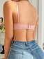 Solid Ruched Bralette·Pink·XL hinta ja tiedot | Rintaliivit | hobbyhall.fi