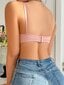 Solid Ruched Bralette·Pink·XS hinta ja tiedot | Rintaliivit | hobbyhall.fi