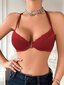 Naisten mustat pitsiliivit Underwire Alusvaatteet·Punainen·75C hinta ja tiedot | Rintaliivit | hobbyhall.fi