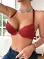 Naisten mustat pitsiliivit Underwire Alusvaatteet·Red·80D hinta ja tiedot | Rintaliivit | hobbyhall.fi