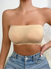 Solid Bandeau Bra·Apricot·S hinta ja tiedot | Rintaliivit | hobbyhall.fi