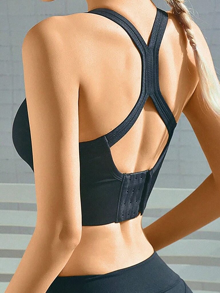 Saumattomat urheilurintaliivit Iskunkestävät Push Up Running Tank Top Joogarintaliivit Selkä Beauty Thin Section Lift Kainaloliivit, Ei Underwire·Musta·L hinta ja tiedot | Rintaliivit | hobbyhall.fi