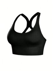 Saumattomat urheilurintaliivit Iskunkestävät Push Up Running Tank Top Joogarintaliivit Selkä Beauty Thin Section Lift Kainaloliivit, Ei Underwire·Musta·L hinta ja tiedot | Rintaliivit | hobbyhall.fi