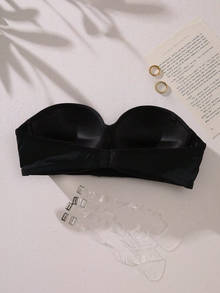 Solid Underwire Bra·Black·85B hinta ja tiedot | Rintaliivit | hobbyhall.fi