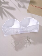 Solid Underwire Bra·White·80D hinta ja tiedot | Rintaliivit | hobbyhall.fi