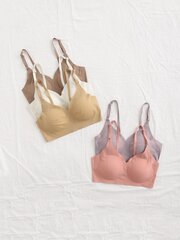 5kpl No Show Bra·Multicolor·M hinta ja tiedot | Rintaliivit | hobbyhall.fi