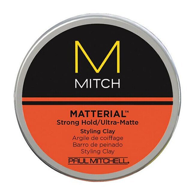 Voimakaspitoinen ja mattapintainen muotoilusavi Paul Mitchell Matterial, 85 g hinta ja tiedot | Kampaamotuotteet | hobbyhall.fi