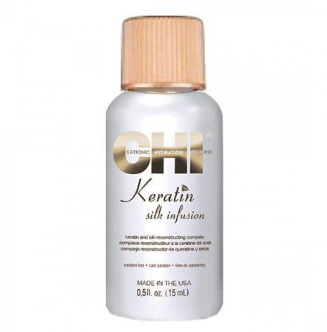 Silkki hiuksille CHI Keratin Silk Infusion 15 ml hinta ja tiedot | Naamiot, öljyt ja seerumit | hobbyhall.fi