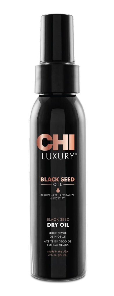 Hiusöljy CHI Black Seed Oil Dry Oil 89ml hinta ja tiedot | Naamiot, öljyt ja seerumit | hobbyhall.fi