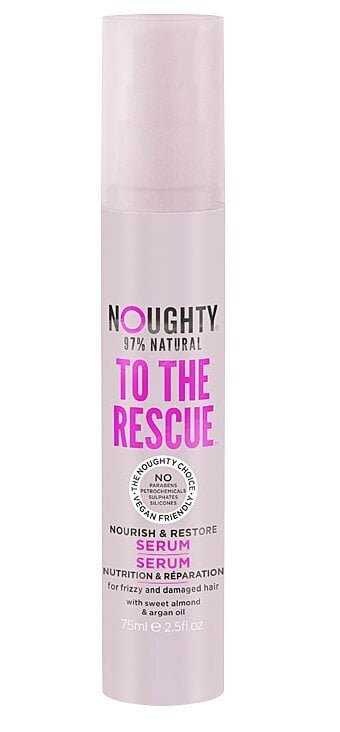 Hiusseerumi NOUGHTY To The Rescue vahingoittuneille hiuksille, 75 ml hinta ja tiedot | Naamiot, öljyt ja seerumit | hobbyhall.fi