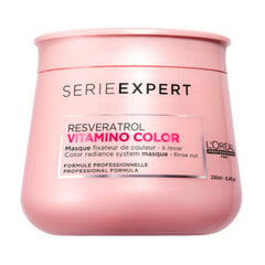 L'Oreal Serie Expert Vitamino Color Mask 500 ml hinta ja tiedot | Hiusnaamiot, öljyt ja seerumit | hobbyhall.fi