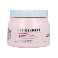 L'Oreal Serie Expert Vitamino Color Mask 500 ml hinta ja tiedot | Hiusnaamiot, öljyt ja seerumit | hobbyhall.fi