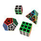 4 kpl Speed Puzzle Set Lapsille Hauska ABS-hiilikuitutarra Pyramid Megaminx Speed Puzzle Lelu hinta ja tiedot | Lautapelit ja älypelit | hobbyhall.fi