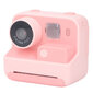 K27 Kids Instant Camera Etu-taka-kaksoislinssinen Selfie-videopaperi-pikatulostuskamera vaaleanpunaisella kaulanauhalla ilman muistikorttia hinta ja tiedot | Pikakamerat | hobbyhall.fi