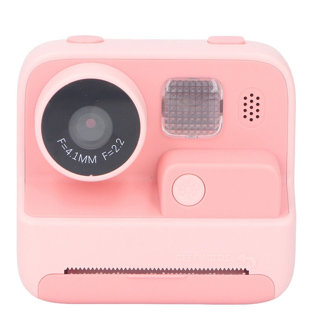 K27 Kids Instant Camera Etu-taka-kaksoislinssinen Selfie-videopaperi-pikatulostuskamera vaaleanpunaisella kaulanauhalla ilman muistikorttia hinta ja tiedot | Pikakamerat | hobbyhall.fi