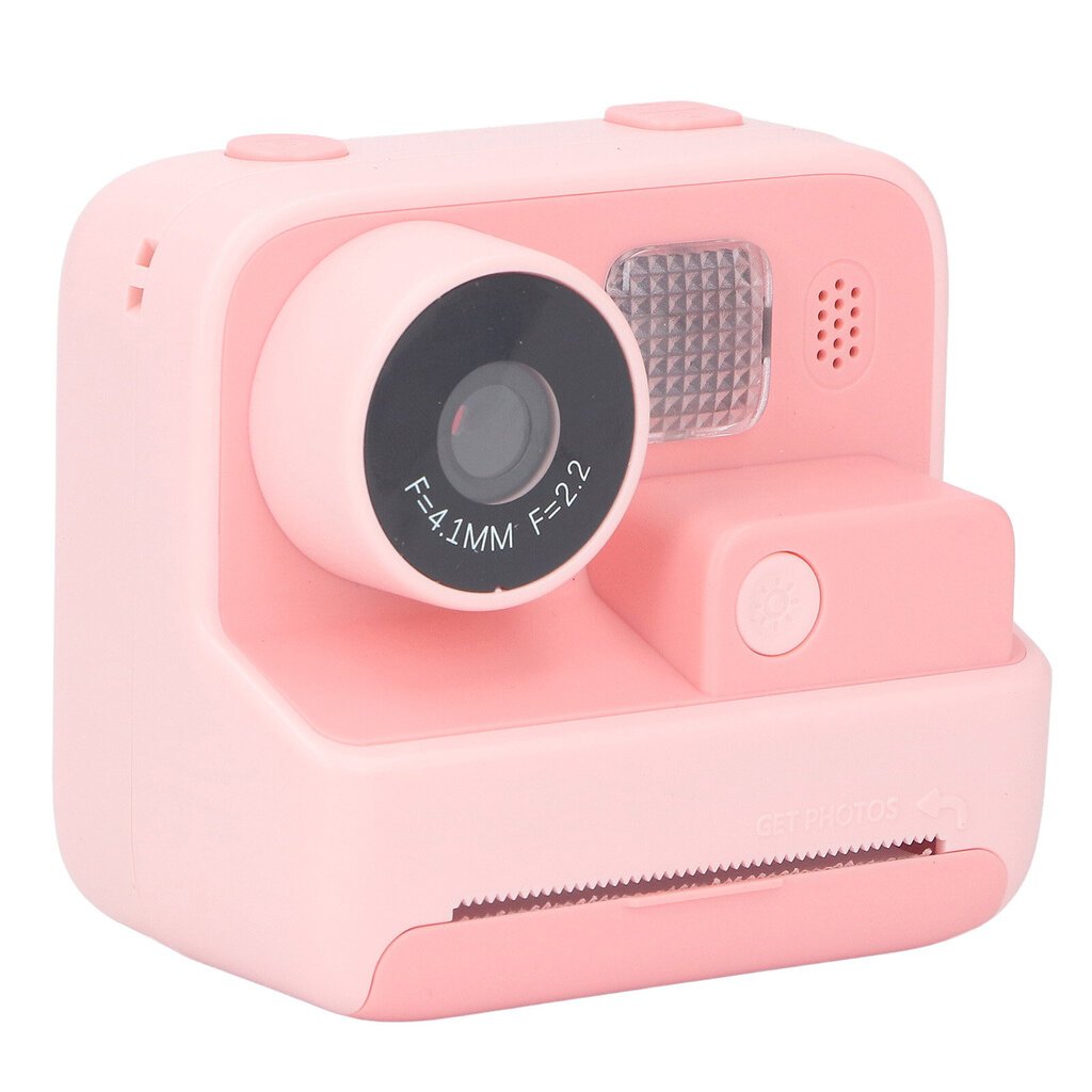 K27 Kids Instant Camera Etu-taka-kaksoislinssinen Selfie-videopaperi-pikatulostuskamera vaaleanpunaisella kaulanauhalla ilman muistikorttia hinta ja tiedot | Pikakamerat | hobbyhall.fi