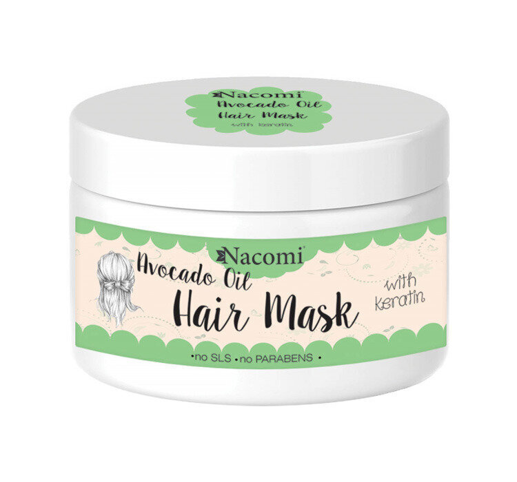 Nacomi Avocado Oil Hair Mask hiusnaamio 200 ml hinta ja tiedot | Naamiot, öljyt ja seerumit | hobbyhall.fi