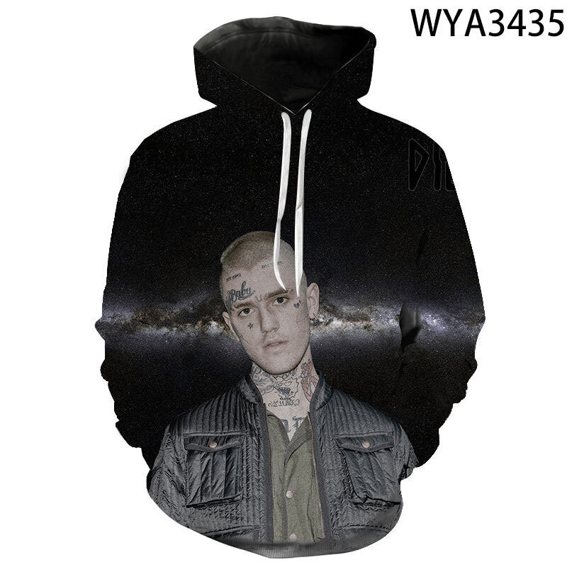 (WYA3436.-3XL） Miesten Lasten villapaidat Lil Peep Hupparit 3D Printed hinta ja tiedot | Miesten puserot ja hupparit | hobbyhall.fi