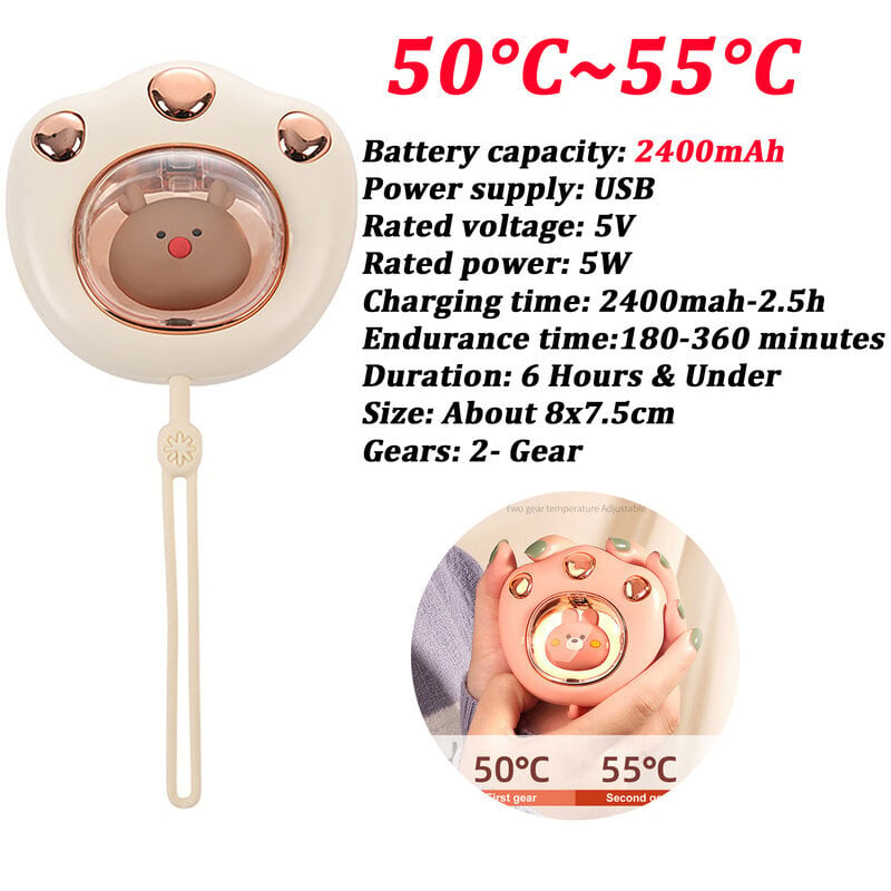 Käsienlämmittimet 3600Mah Astronaut Käsienlämmitin 3-vaihteinen söpö minikäsilämmitin USB-ladattava käsienlämmitin talvella ulkona 35 ℃ ~ 55 ℃ hinta ja tiedot | Lämmittimet | hobbyhall.fi