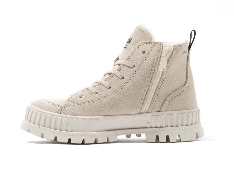 Palladium Pallashock Zip _ beige _ hiekka hinta ja tiedot | Naisten saappaat | hobbyhall.fi