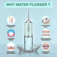 Dental Water Flosser Spotlight Professional suuhuuhtelulaite Kannettava hammaslangan puhdistusaine Terveempiä hampaiden valkoisempia puhdistusaineita hinta ja tiedot | Suuhygienia | hobbyhall.fi