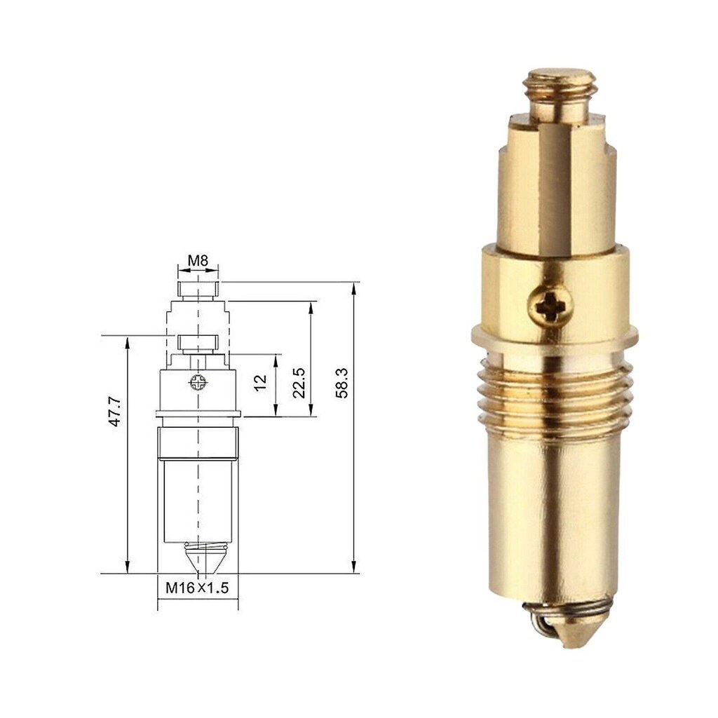 Vaihtoallas pesuallas, kylpyjäte Easy Pop Up Click Clack Plug Pultti Jousi OSTNM hinta ja tiedot | Kylpyhuoneen sisustus | hobbyhall.fi