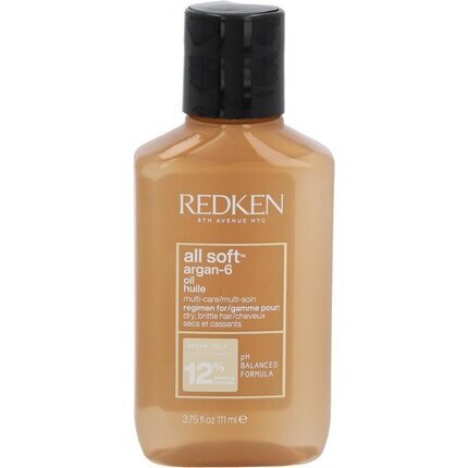 Redken All Soft Argan-6 hiusöljy 111 ml hinta ja tiedot | Hiusnaamiot, öljyt ja seerumit | hobbyhall.fi