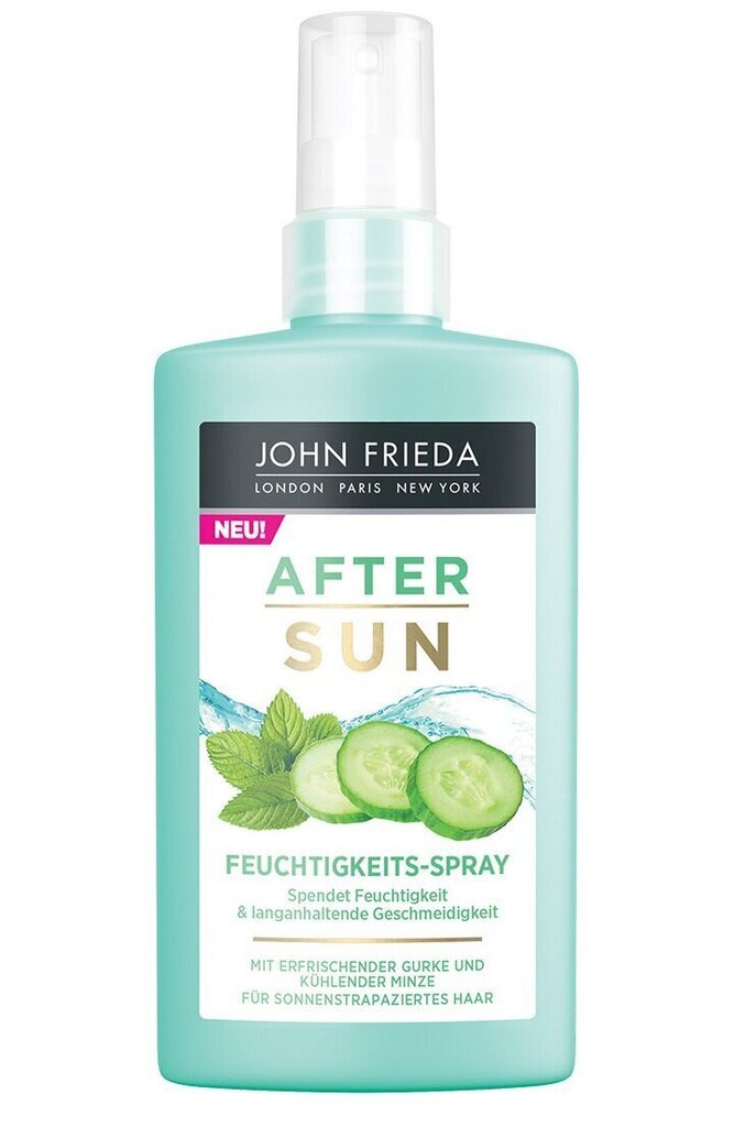 Kosteuttava hiusspray John Frieda After Sun Hiushoitoaine 150 ml. hinta ja tiedot | Hiusnaamiot, öljyt ja seerumit | hobbyhall.fi