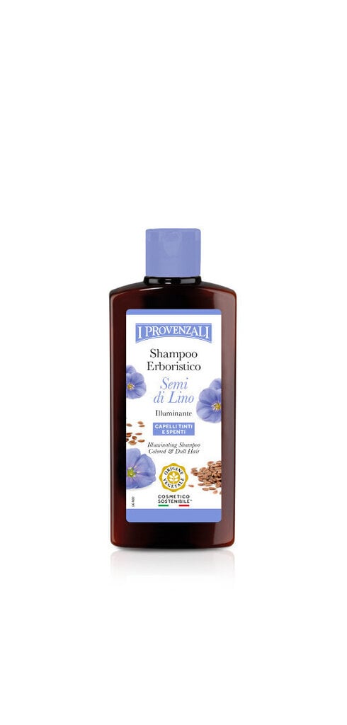I Provenzali Pellavansiemen shampoo värillisille ja tylsille hiuksille 250ml hinta ja tiedot | Shampoot | hobbyhall.fi