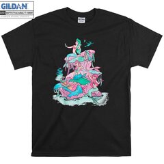 Mermaids Watercolor Retro Graphic T-shirt hinta ja tiedot | Miesten T-paidat | hobbyhall.fi