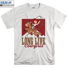 Comfort Colors Long Live Cowgirls T-shirt Hoodie Tshir hinta ja tiedot | Miesten T-paidat | hobbyhall.fi