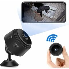 Mini WiFi Piilokamera Pieni, Full HD 1080P Langaton vauvan turvavalvontakamera Pimeänäkö- ja liikkeentunnistimella sisä-/ulkokamera MNS INORCO hinta ja tiedot | Valvontakamerat | hobbyhall.fi